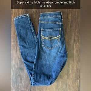 Abercrombie and Fitch super skinny high rise jeans